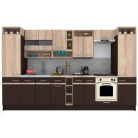 Bucatarie COSSY NEW 360 Wenge / Stejar Sonoma